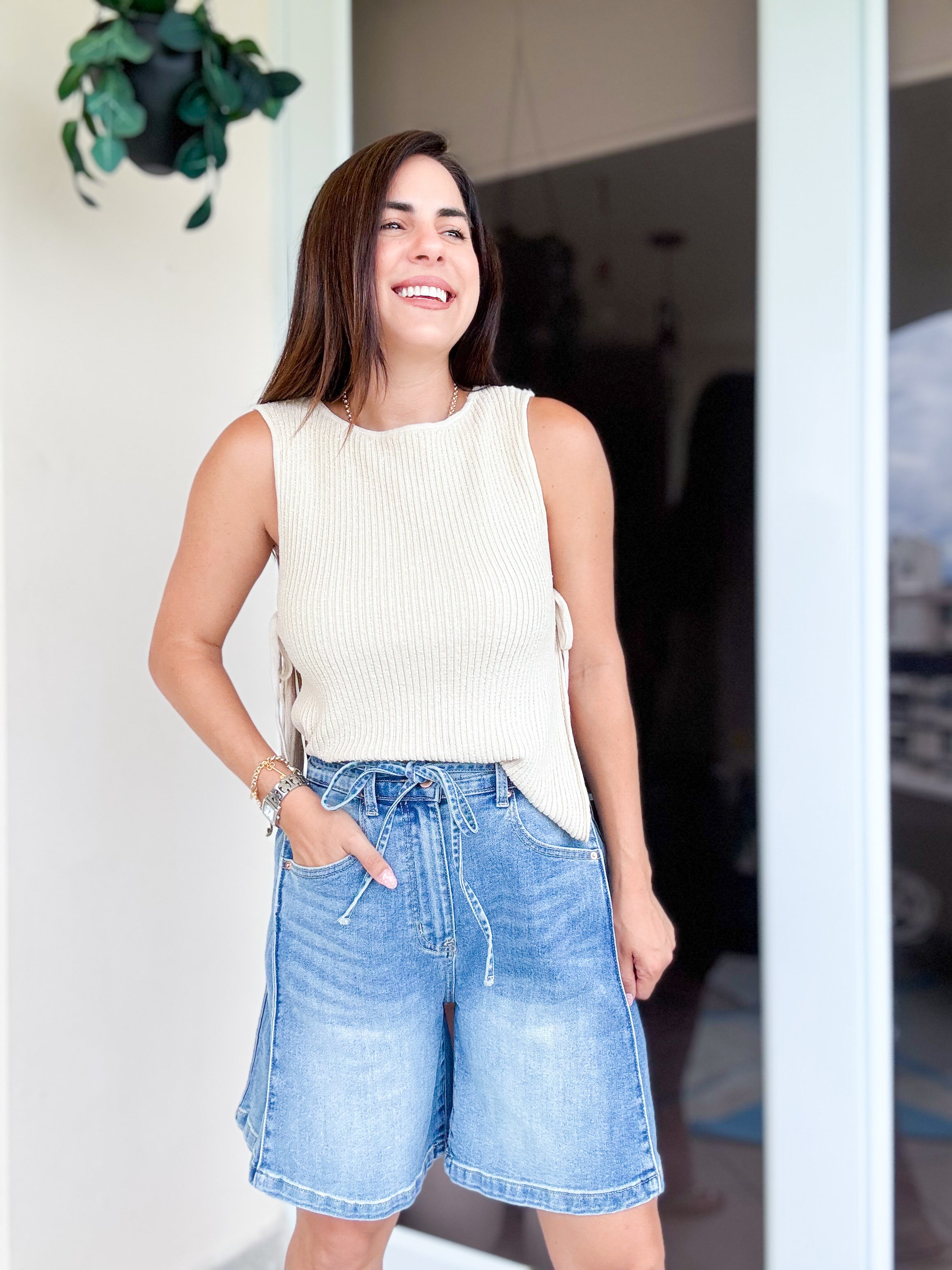 Sun Washed Mandy Bermuda Shorts