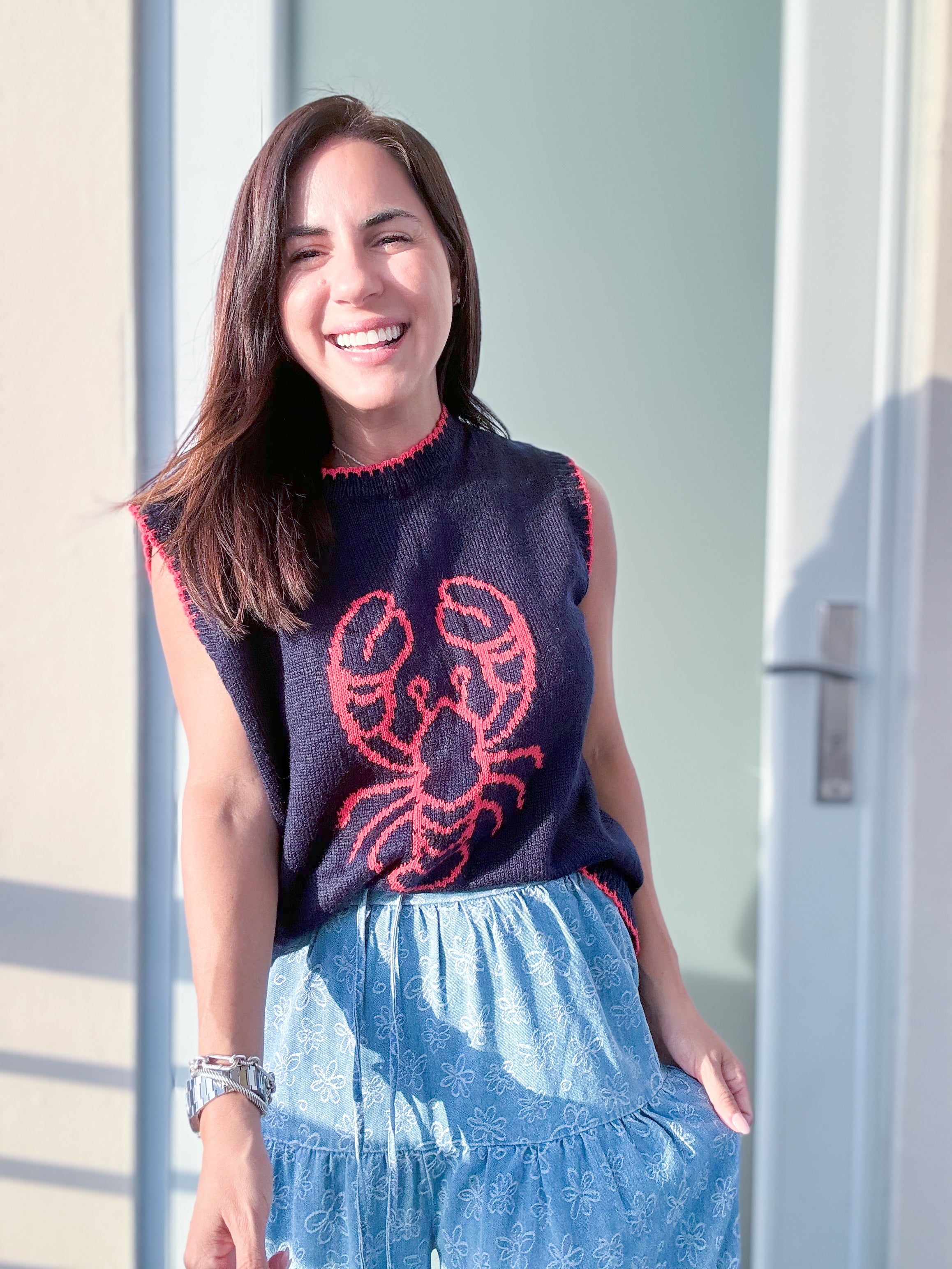 Lobster Knit Top