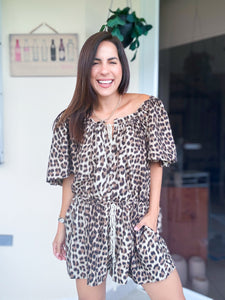 Eclectic Animal Print Loose Romper