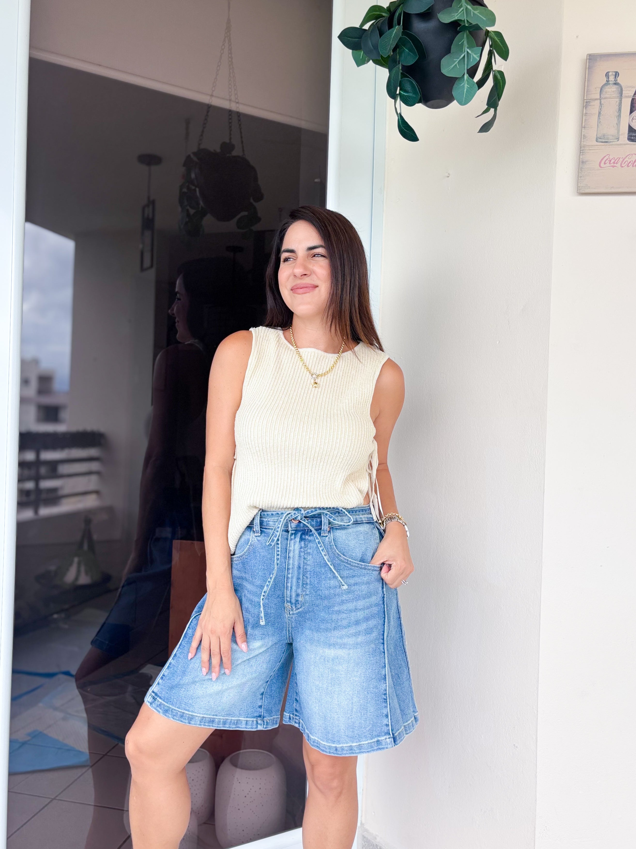 Sun Washed Mandy Bermuda Shorts