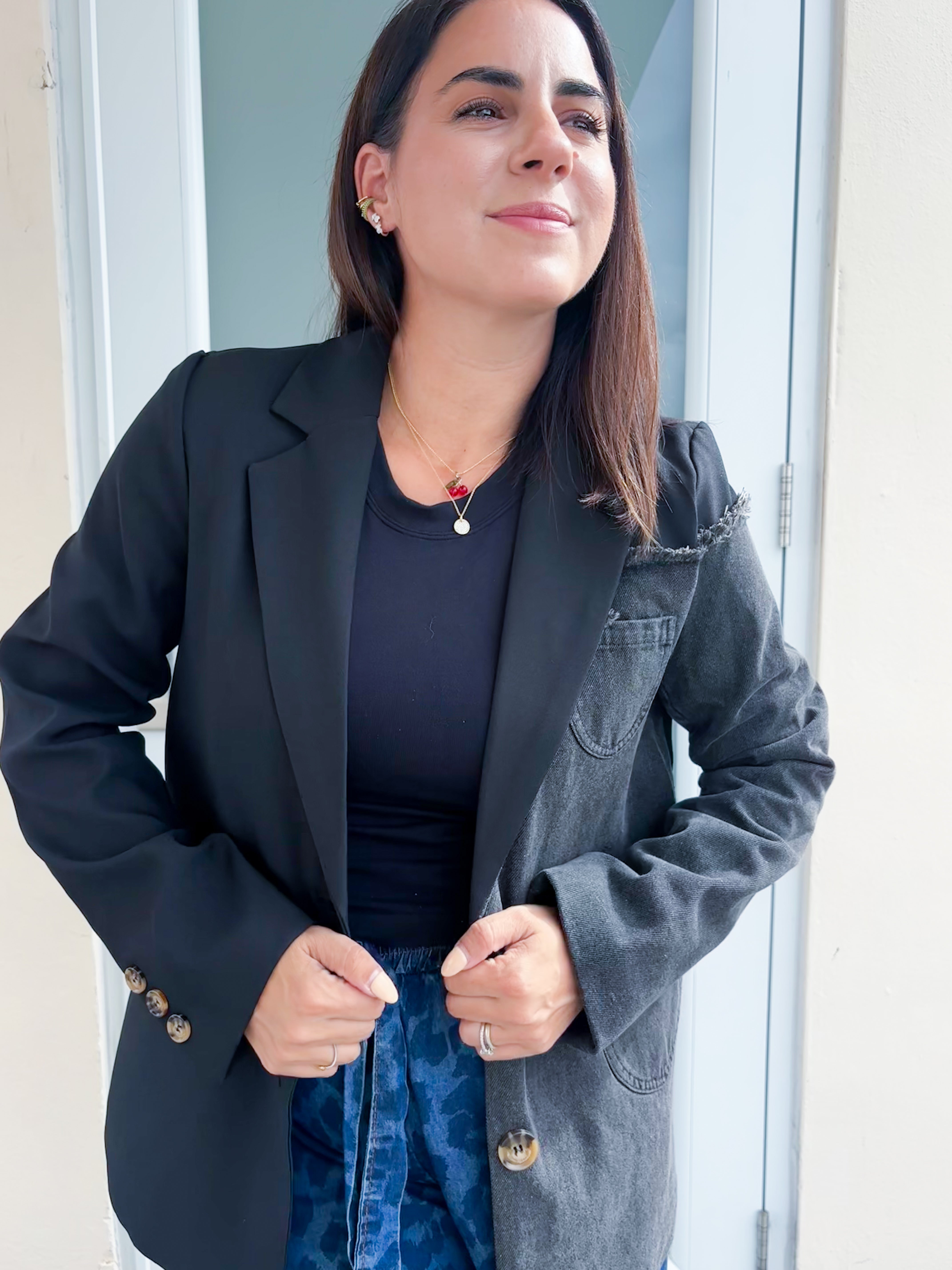 Unstoppable Contrast Black Blazer