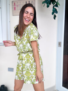 Marbella Lt. Green Romper