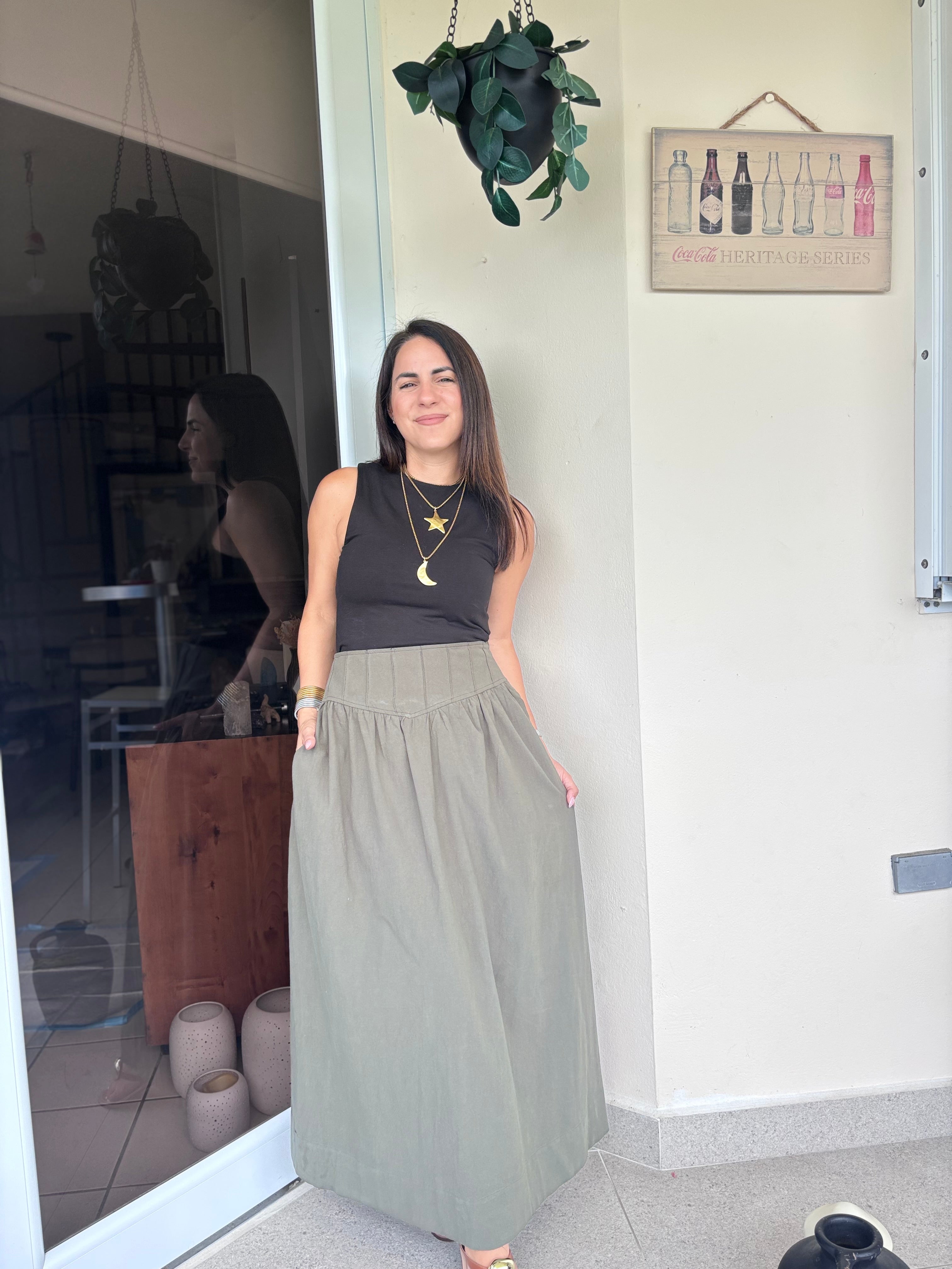Beverly Stitched Maxi Skirt