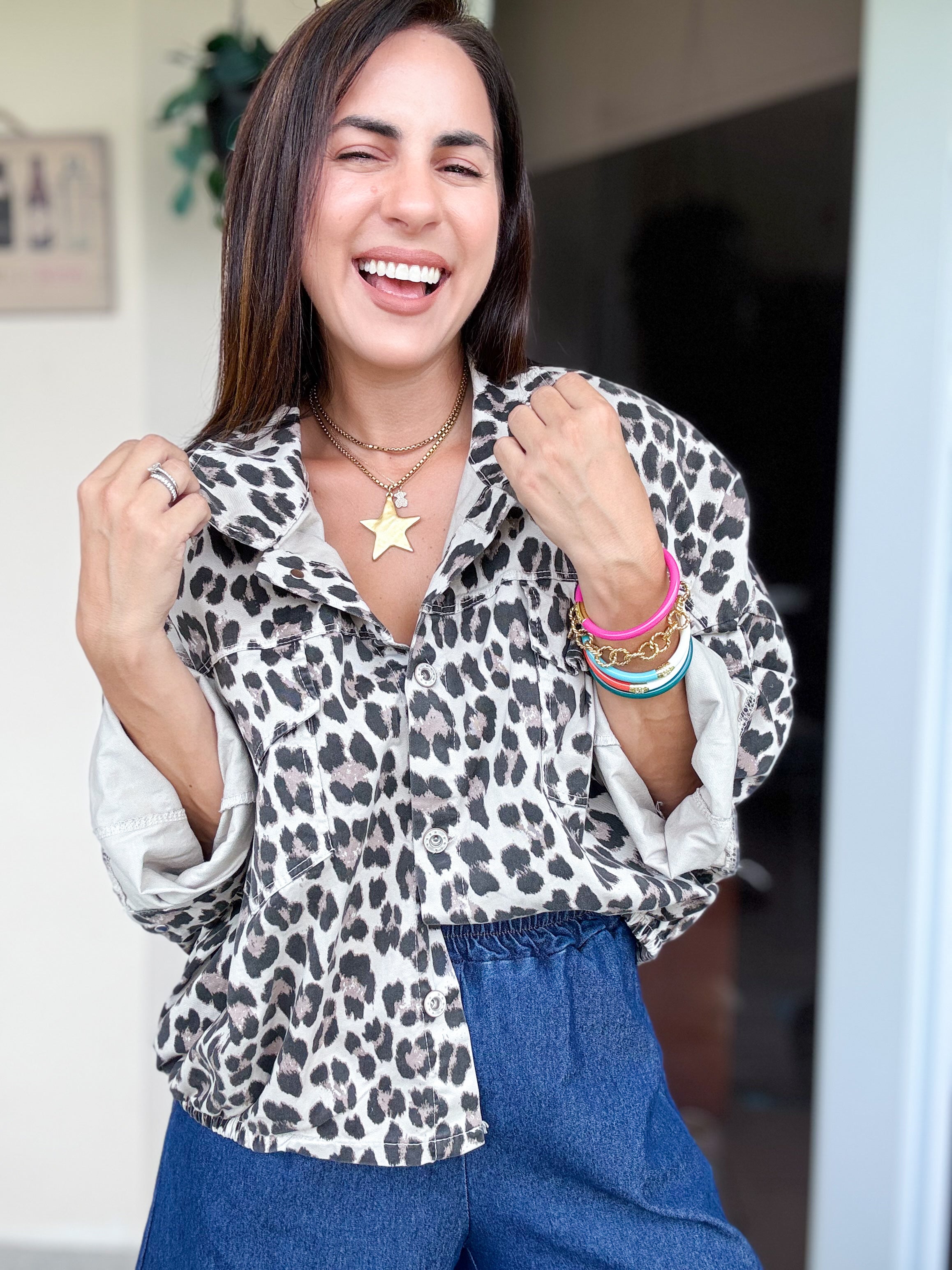 Arritzia Animal Print Jacket