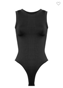 Black Tank Bodysuit
