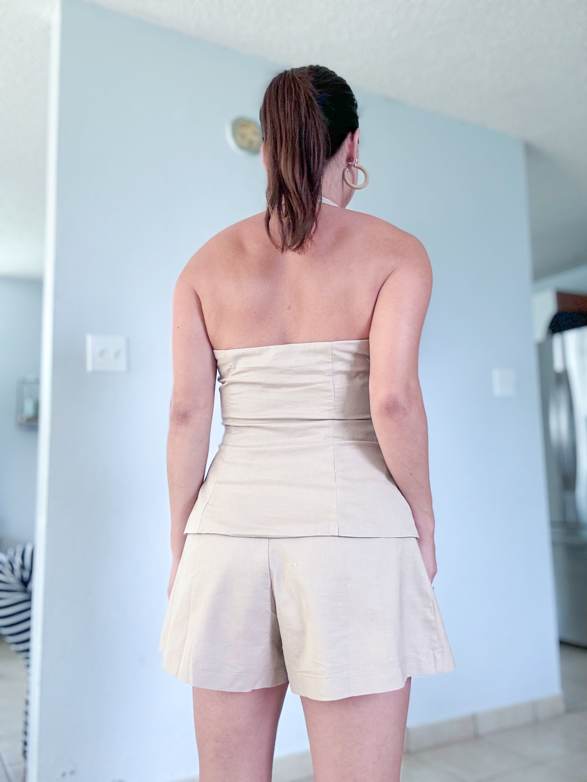 Camellia Taupe Romper