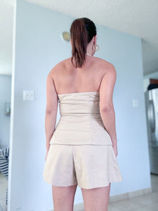 Camellia Taupe Romper