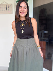 Beverly Stitched Maxi Skirt