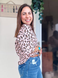 Danny Blush Leopard Top