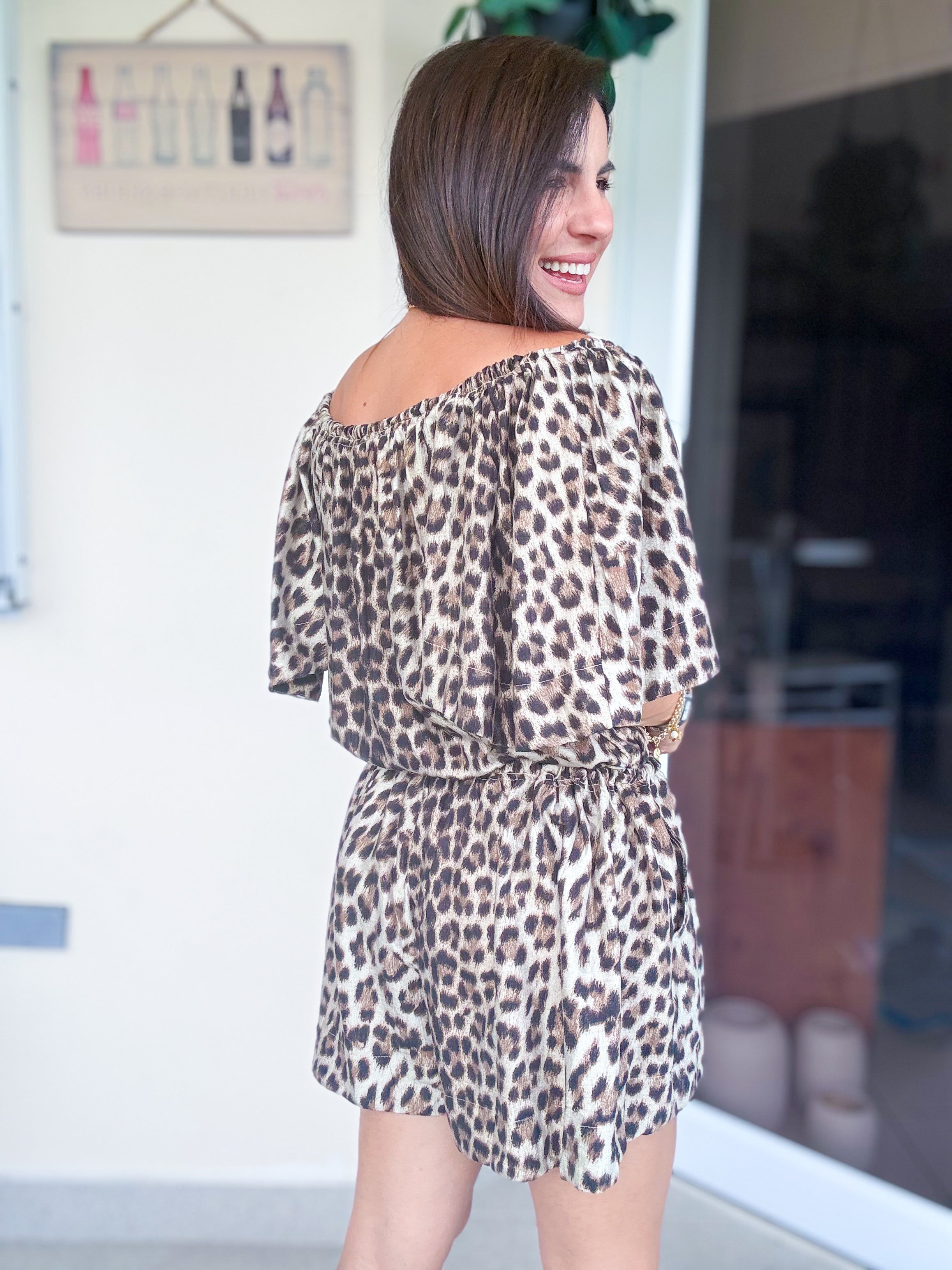 Eclectic Animal Print Loose Romper