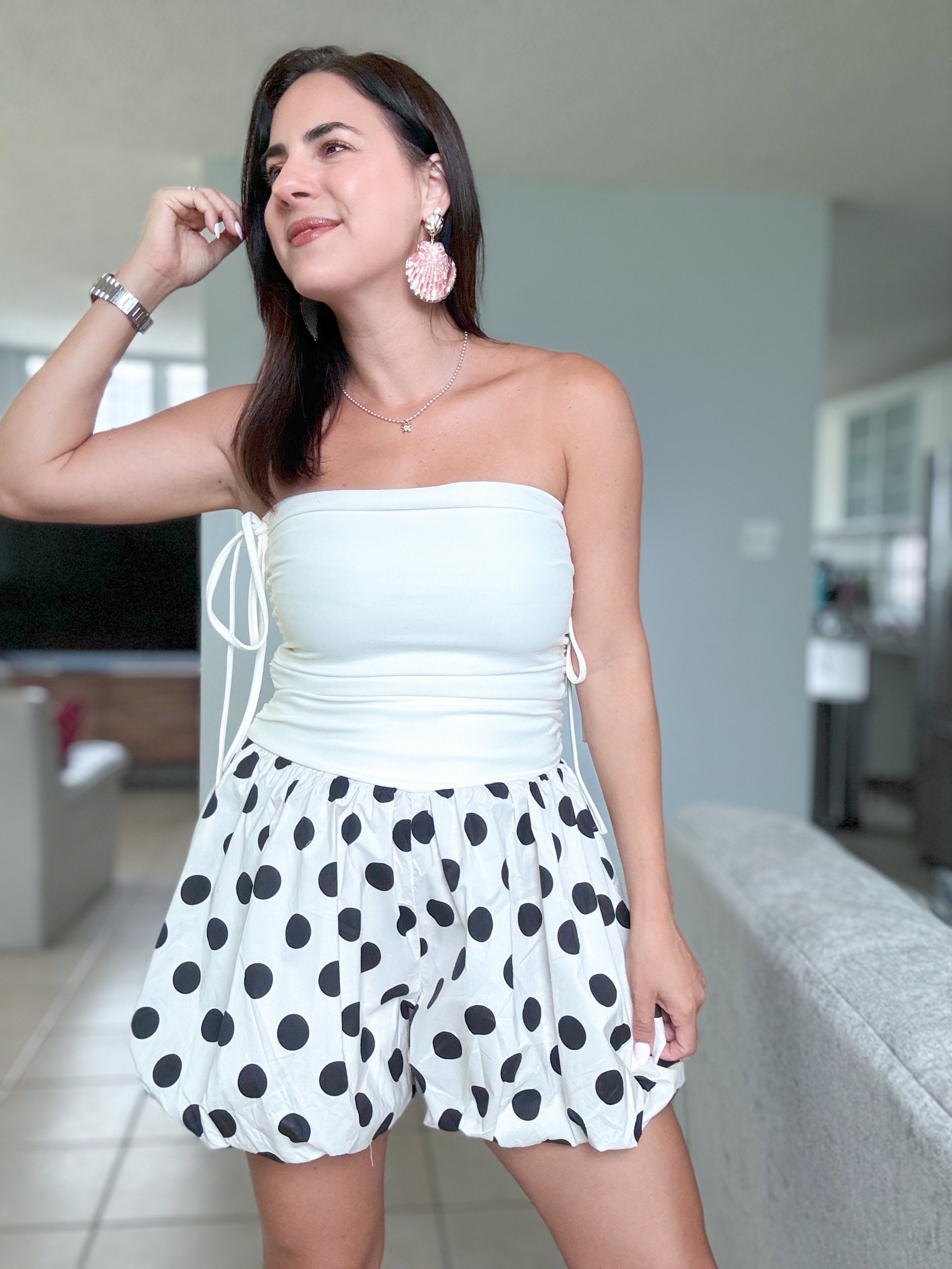 Mindy Polka Dot Romper