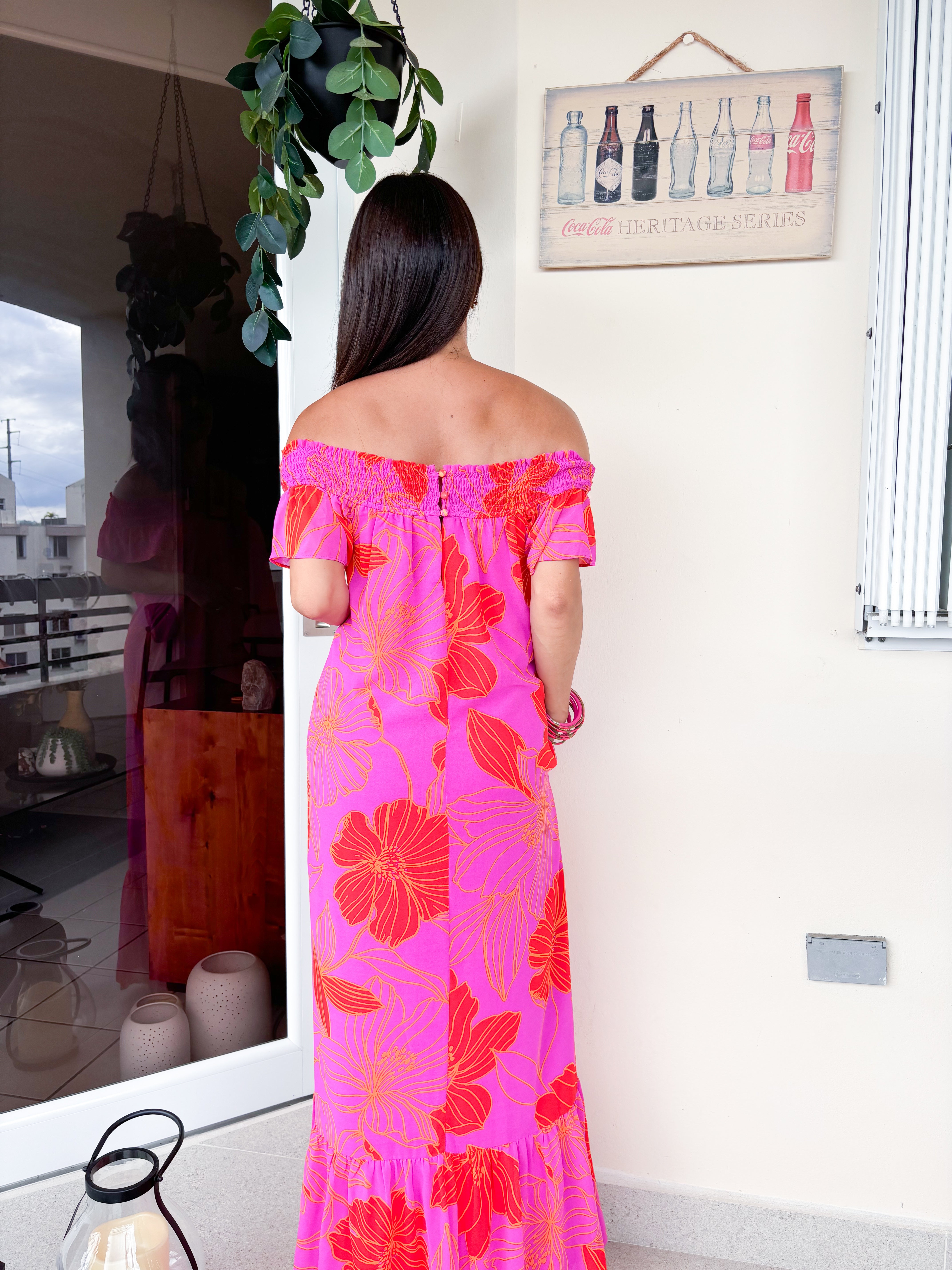 Jane Off the Shoulder Maxi Dress