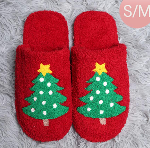 Red Christmas Slippers