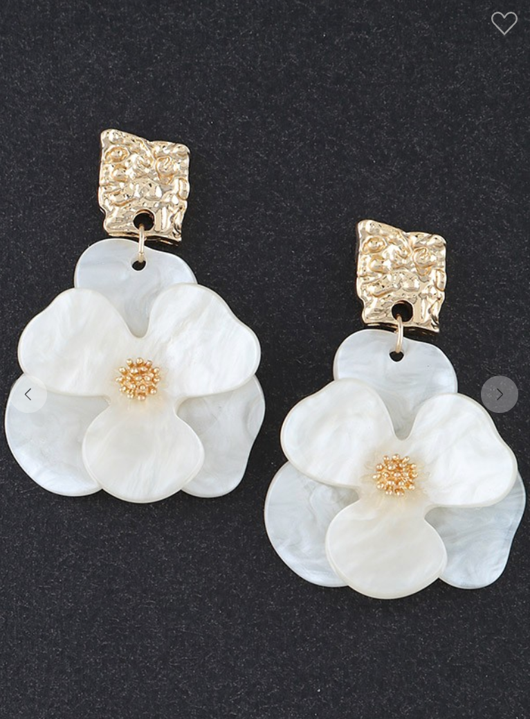 Flower Drop Earrings