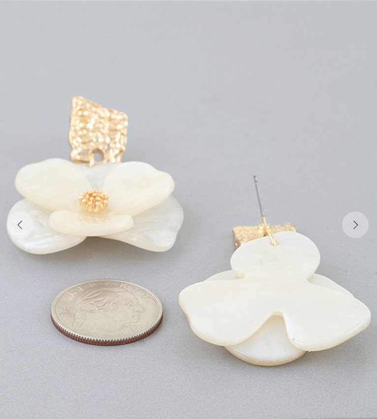 Flower Drop Earrings