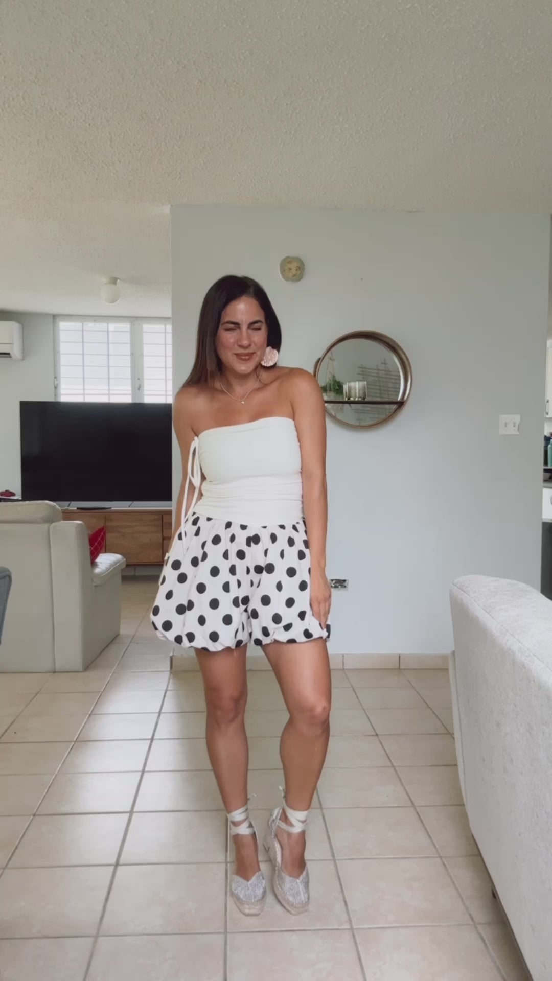 Mindy Polka Dot Romper