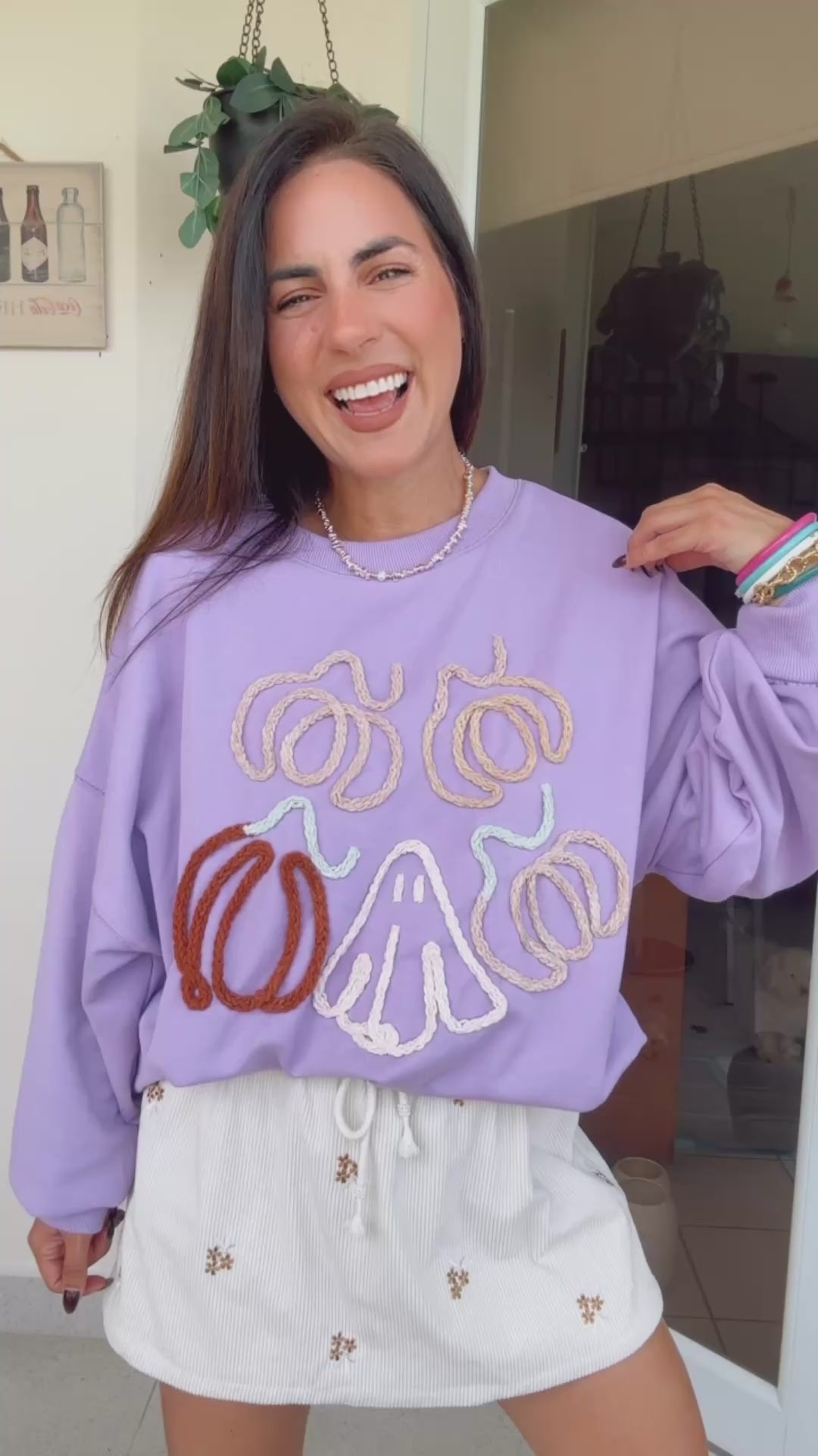 Pumpkin Lila Sweatshirt