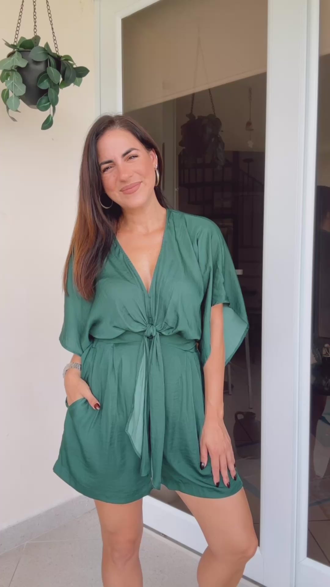 Everly Pine Romper