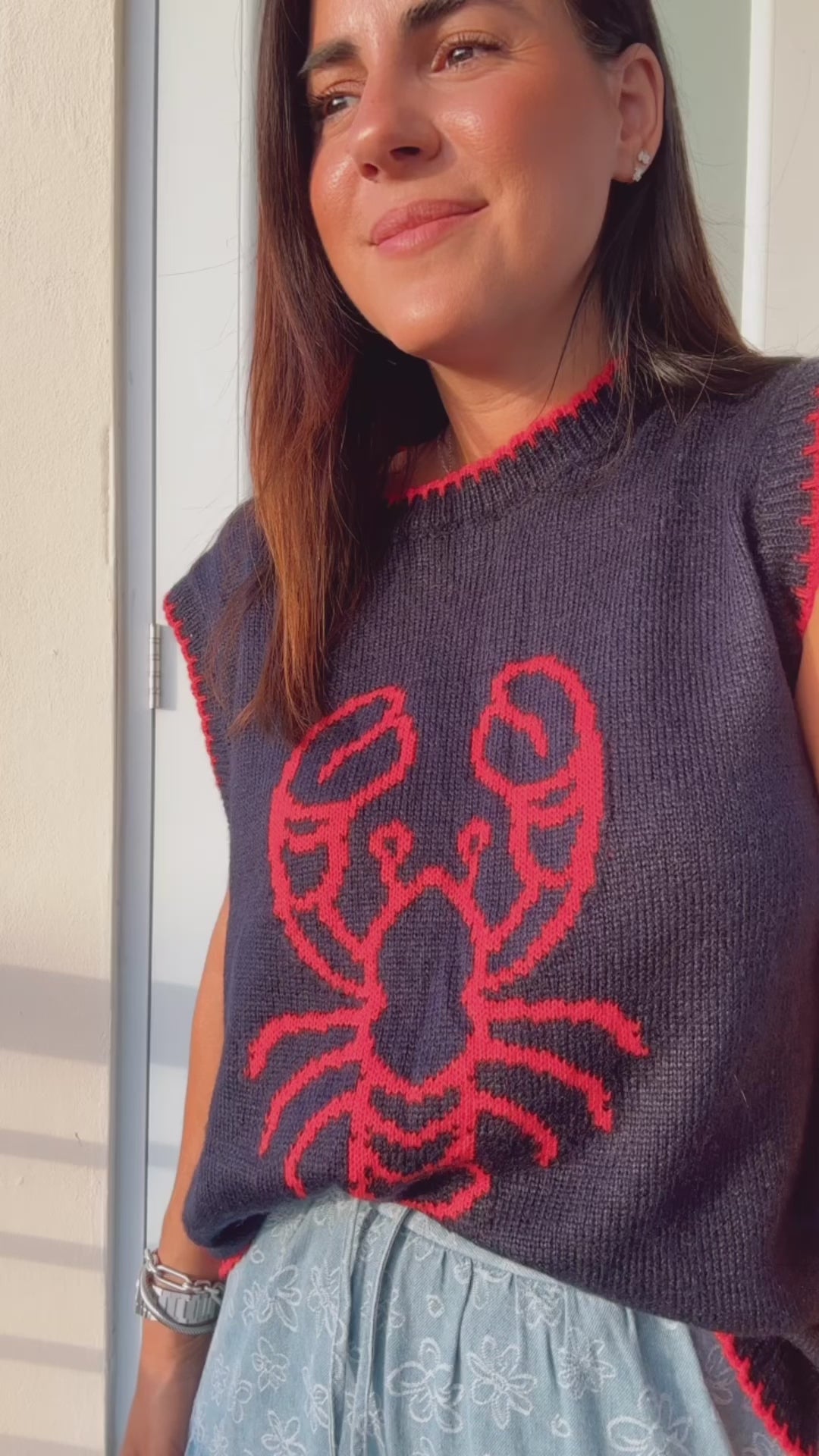 Lobster Knit Top