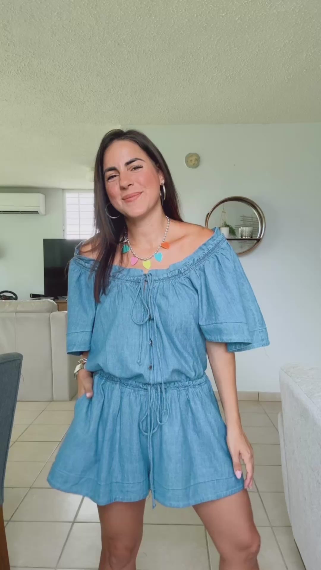 Eclectic Denim Loose Romper