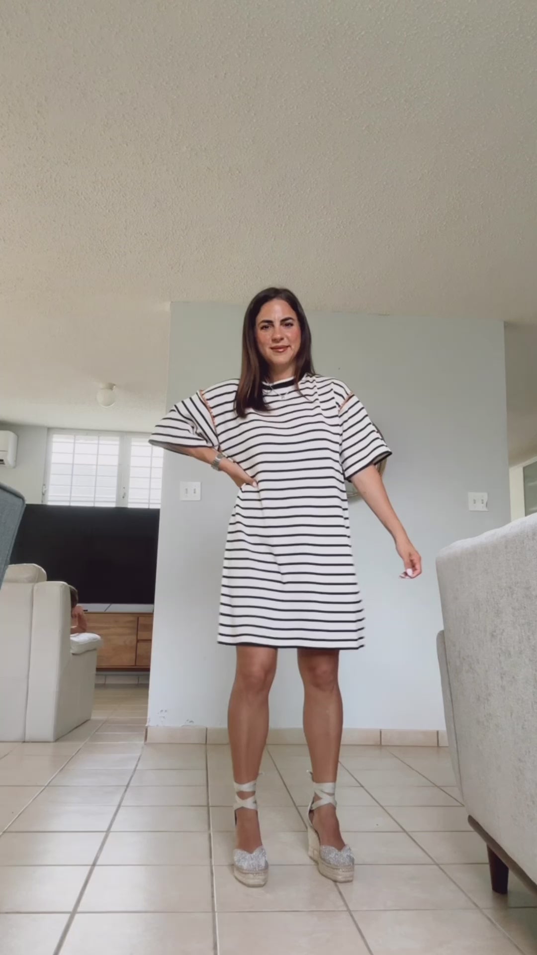Nannette Stripe Oversized Dress
