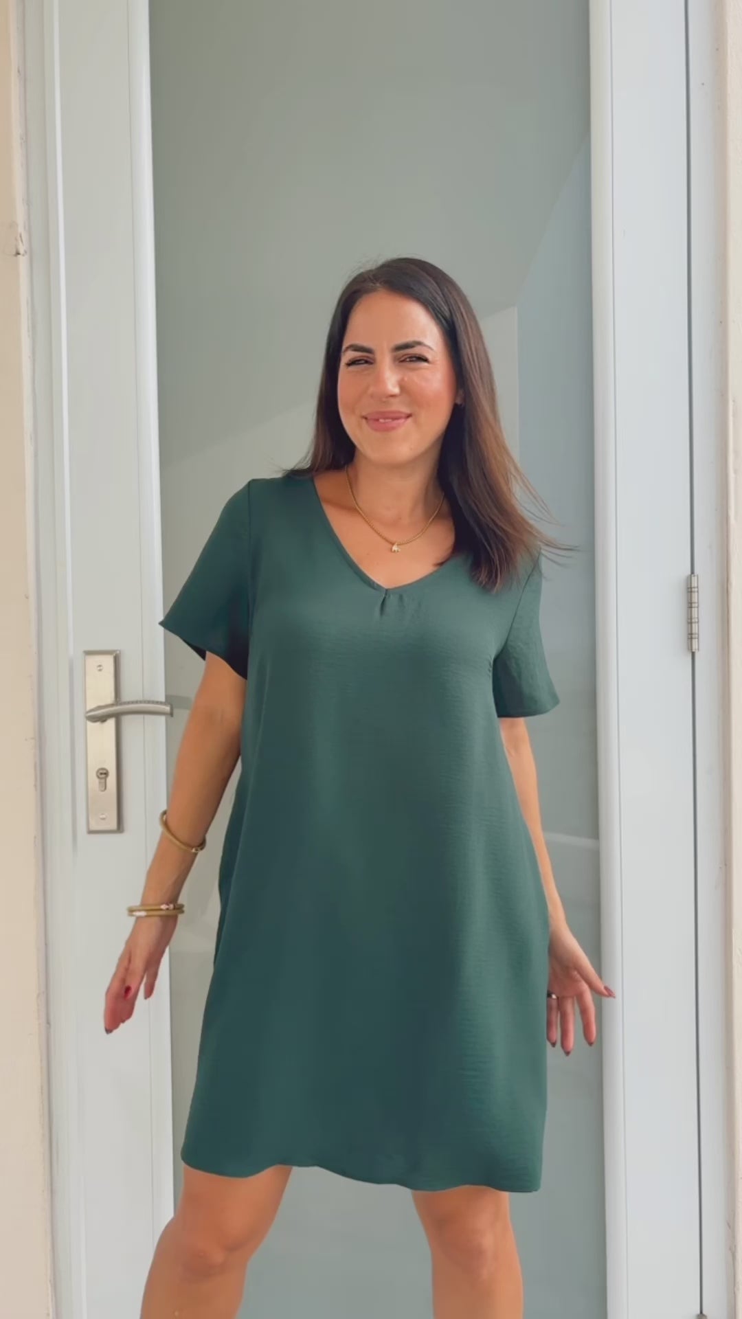 Mindy Green Classic Dress