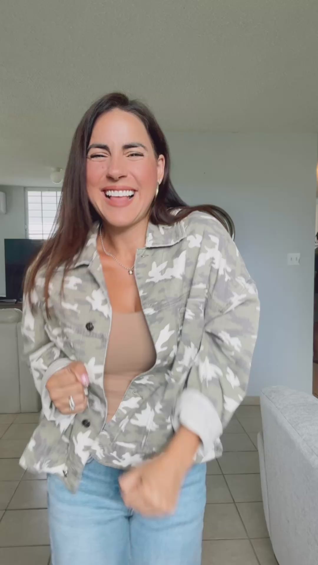 Camouflage Oversized Jacket