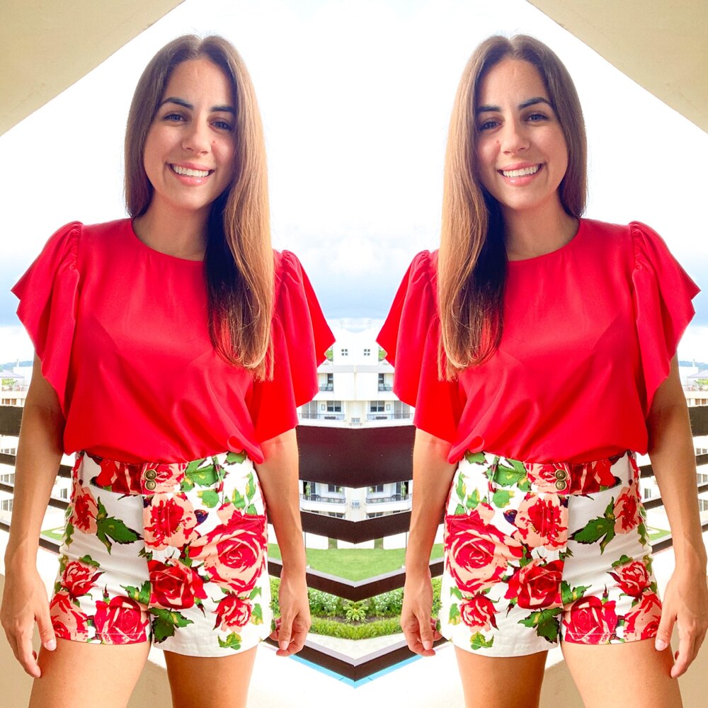 Flower Print Shorts